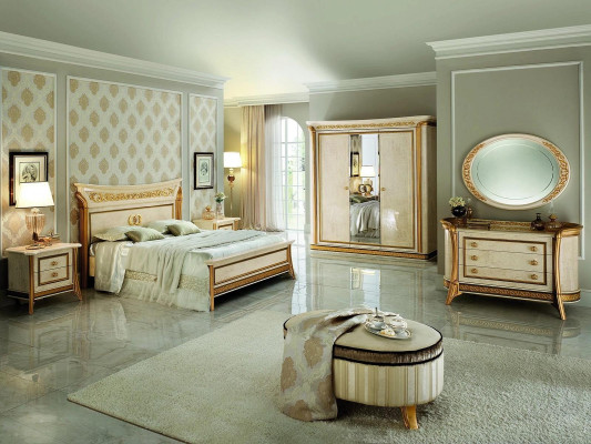 Bed Design Luxury Double Hotel Beds Sleep Room 180x200 arredoclassic Furniture