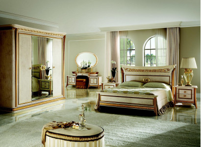 Bed royal royal antique Bedroom Upholstered bed Baroque Rococo Designer