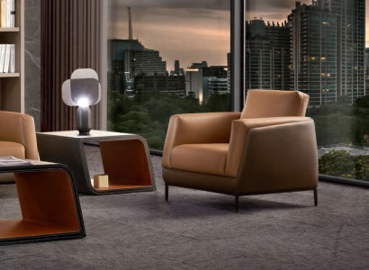 Armchair Leather TV Couch 1 Seater Sofa Relax Luxury Upholstery Couch