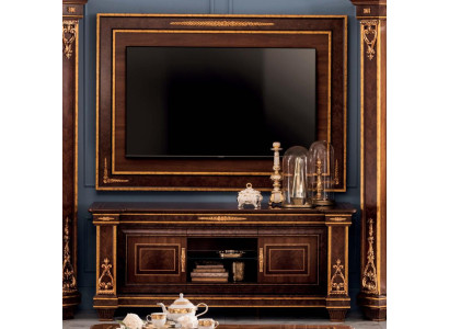 Wall unit Display case TV cabinet Sideboard Wardrobe Wall Rococo Design Baroque