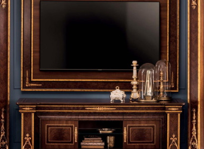 Wall unit Display case TV cabinet Sideboard Wardrobe Wall Rococo Design Baroque