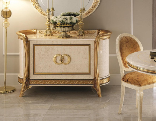 Design Furniture Style Baroque Chest of drawers Wardrobe Beige Luxury Wood Italian Furniture new