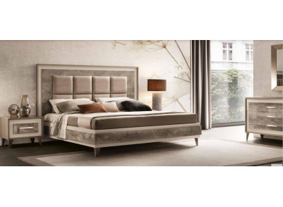 Bed Bedside table 3 pieces. Bedroom Set Luxury Modern Complete Italian Furniture