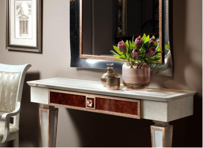 Console table with Mirror Luxury Console Chest of drawers Bedroom Baroque Rococo