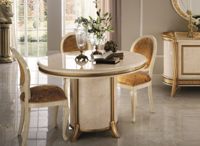 Round Dining table Designer Dining table Design Table Wood Dining room Living room table Round