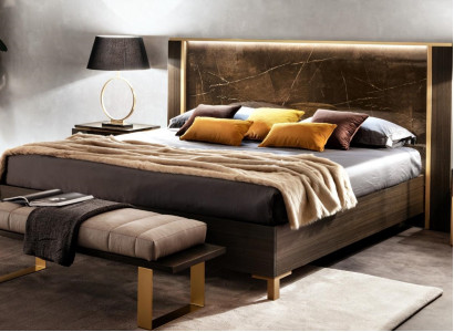 Bed Upholstery Classic Double bed Wood 180x200cm Hotel Beds Bedroom new