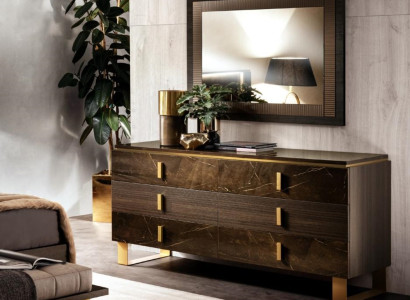 Buffet Sideboard Chest of drawers Mirror Real Handcraft Wood Baroque Rococo Chests of drawers new