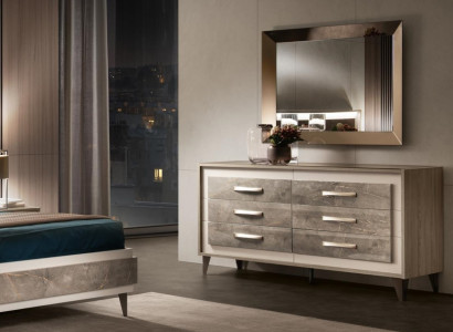 Chests of drawers Wardrobe Mirror Design Furniture Furniture Coat rack 2pcs. Set arredoclassic