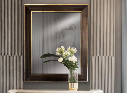 Wall mirror Wood Frame Mirror Furniture arredoclassic 100x120cm Wood Frame Wall