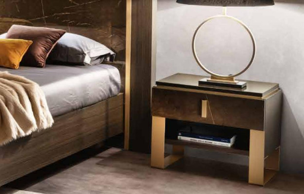Design Night Table Console Metal Gloss Decorative Tables Consoles Sleep Room