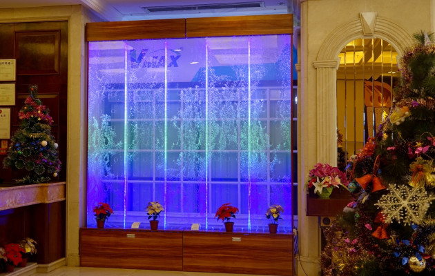 Wall panel water bubbles LED water wall design water wall