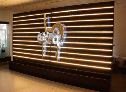 Wall panel water wall LED design walls partition water case