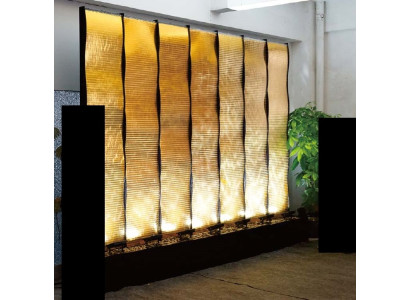Water Walls xxl decoration stainless steel separation custom-made LED water wall