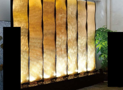 Water Walls xxl decoration stainless steel separation custom-made LED water wall