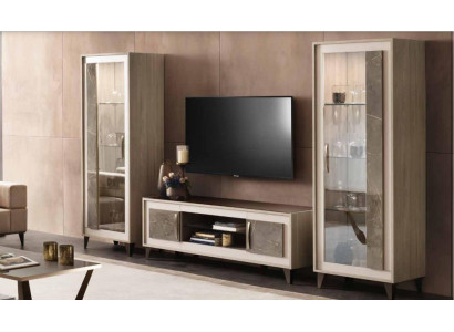 Sideboard Luxury Showcase Display Case Wardrobe Glass Modern Style Italian