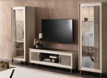Sideboard Luxury Showcase Display Case Wardrobe Glass Modern Style Italian