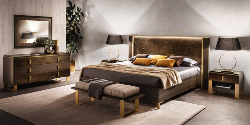 Luxury Bedroom Bed Double Style Modern Upholstery Beds Italian