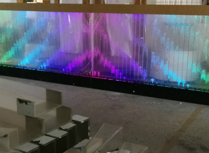 Wall Panel LED Water Wall Water Walls Water Bubbles Modern Decorative Wall