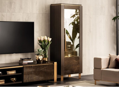 Display case Wood Wardrobe Classic Showcases Wood Cabinets Design Living room Furniture