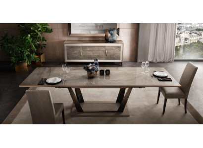 Dining table Table Dining room Living room Suite Wood Design Tables 200x102/294cm