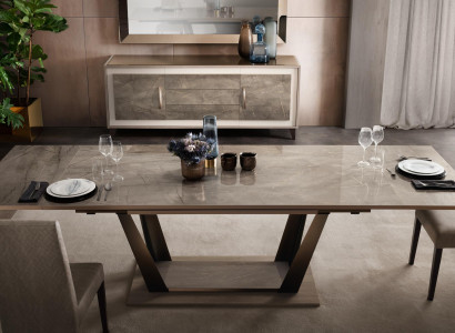 Dining table Table Dining room Living room Suite Wood Design Tables 200x102/294cm
