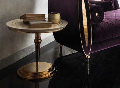 Side table Table round table Coffee table royal Designer Furniture designer stainless steel