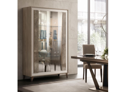 Sideboard Luxury Showcase Display Case Glass Wardrobe Modern Style Italian Furniture
