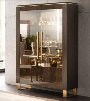 Glass Cabinet Display Case Showcases Luxury Wardrobe Wood Style Glass Shelf Cabinets