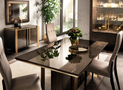 Designer Dining table Design Table Wood Dining room Living room classic 160x90 cm new