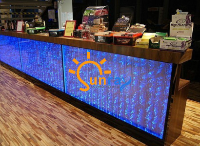 Counter Shelf Bar Water Wall Column Illuminated Water Walls Bar Counter