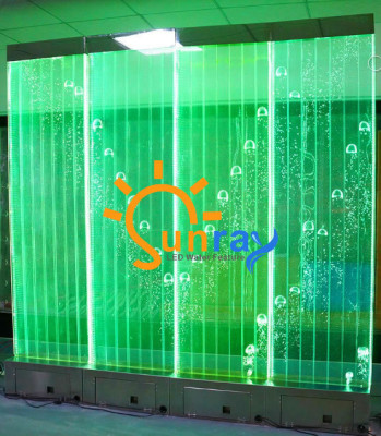 Wall panel partition water wall LED water wall design illuminated