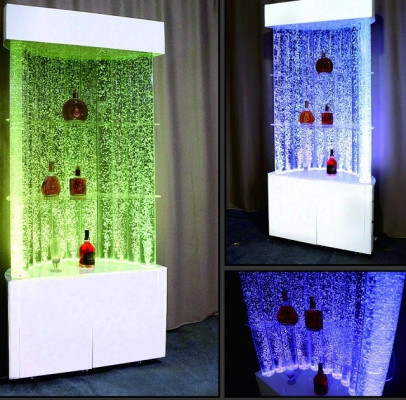 Led Water Wall Bar Shelf Furnishings Shop Counter Water Column Local