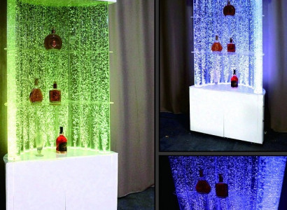 Led Water Wall Bar Shelf Furnishings Shop Counter Water Column Local