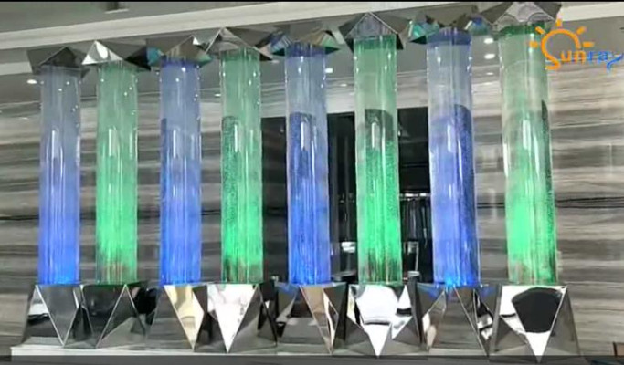 Water column xxl 50x300cm big water wall columns wall partition LED