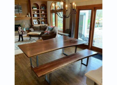 Design Table Stool Dining table Kitchen table Living room Tables Benches Solid Real wood