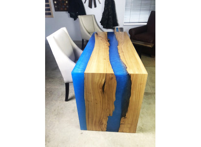 Dining table Table Kitchen Table Modern Tables Waterfall River Epoxy Resin Furniture new