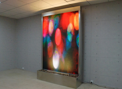 Water Wall Water Wall column base cabinet Ragal Display case water walls