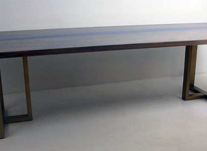 Table epoxy resin Dining table real Wood solid Furniture waterfall epoxy casting resin