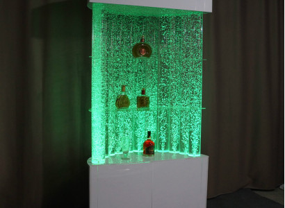 LED Shelf Bar Water Wall Column Decoration Illuminated Water Walls Bar Counter