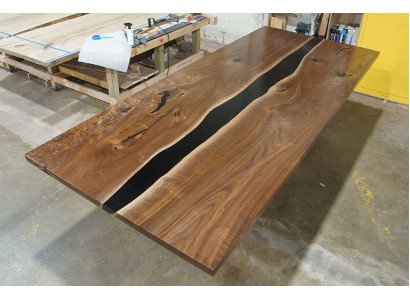Dining table Tables epoxy resin solid Furniture epoxy Table waterfall real Wood