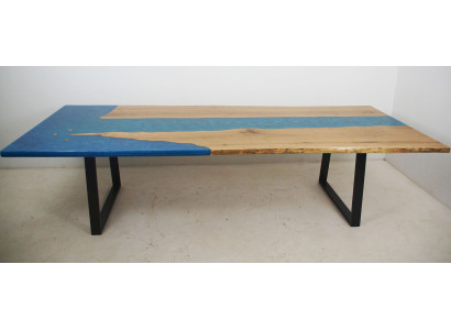 Dining table River Table Real Wood River Table Epoxy resin 260x100 Solid