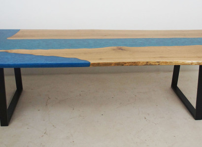 Dining table River Table Real Wood River Table Epoxy resin 260x100 Solid