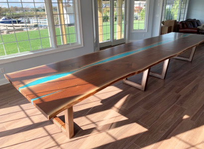 Dining table River Table Real Wood River Table 260x100 Solid Tables