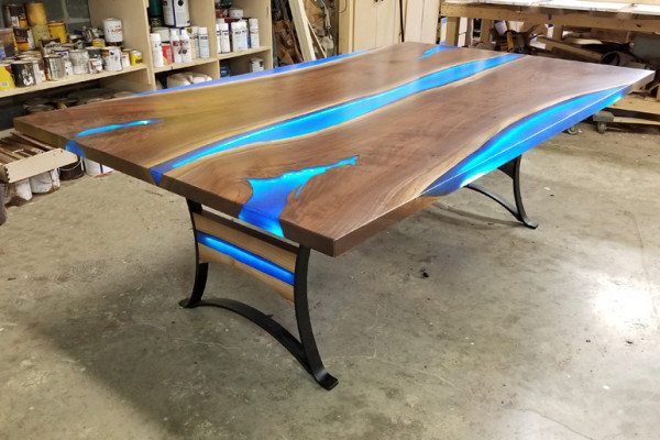 Dining table River Table Real Wood River Table 260x110 Solid Tables