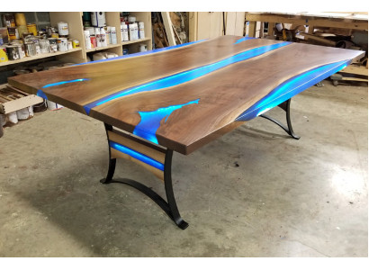 Dining table River Table Real Wood River Table 260x110 Solid Tables