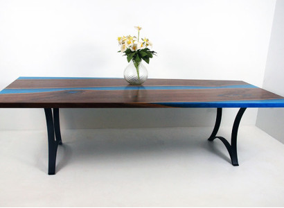 Modern Tables Dining table Sea Design Table Resin River Furniture 220x90 Epoxy Ocean