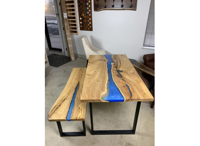 Design Table Stool Dining table Kitchen table Living room Tables Solid 2-piece new benches