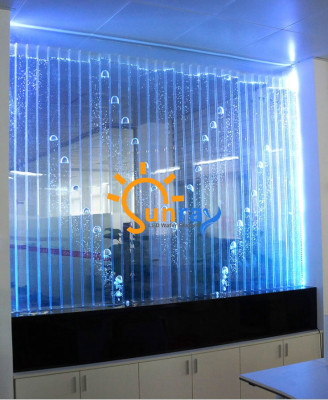 Wall panel with water bubbles LED water wall designer decorative water wall