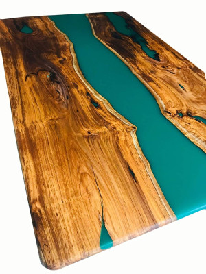 Dining table Design Table Modern Tables Sea Ocean River Furniture 200x90 Epoxy Resin
