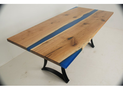 Epoxy resin dining table real wood furniture waterfall epoxy table cast resin solid